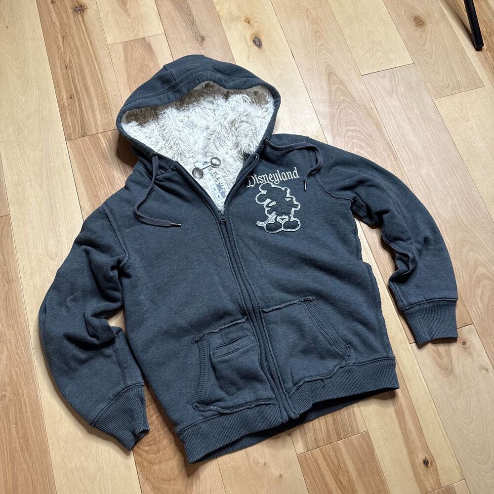 Disneyland Parks Fur Zip Up Hoodie Y2K